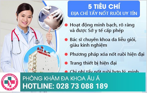 địa chỉ phá nốt ruồi