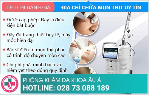 Địa chỉ chữa mụn thịt uy tín